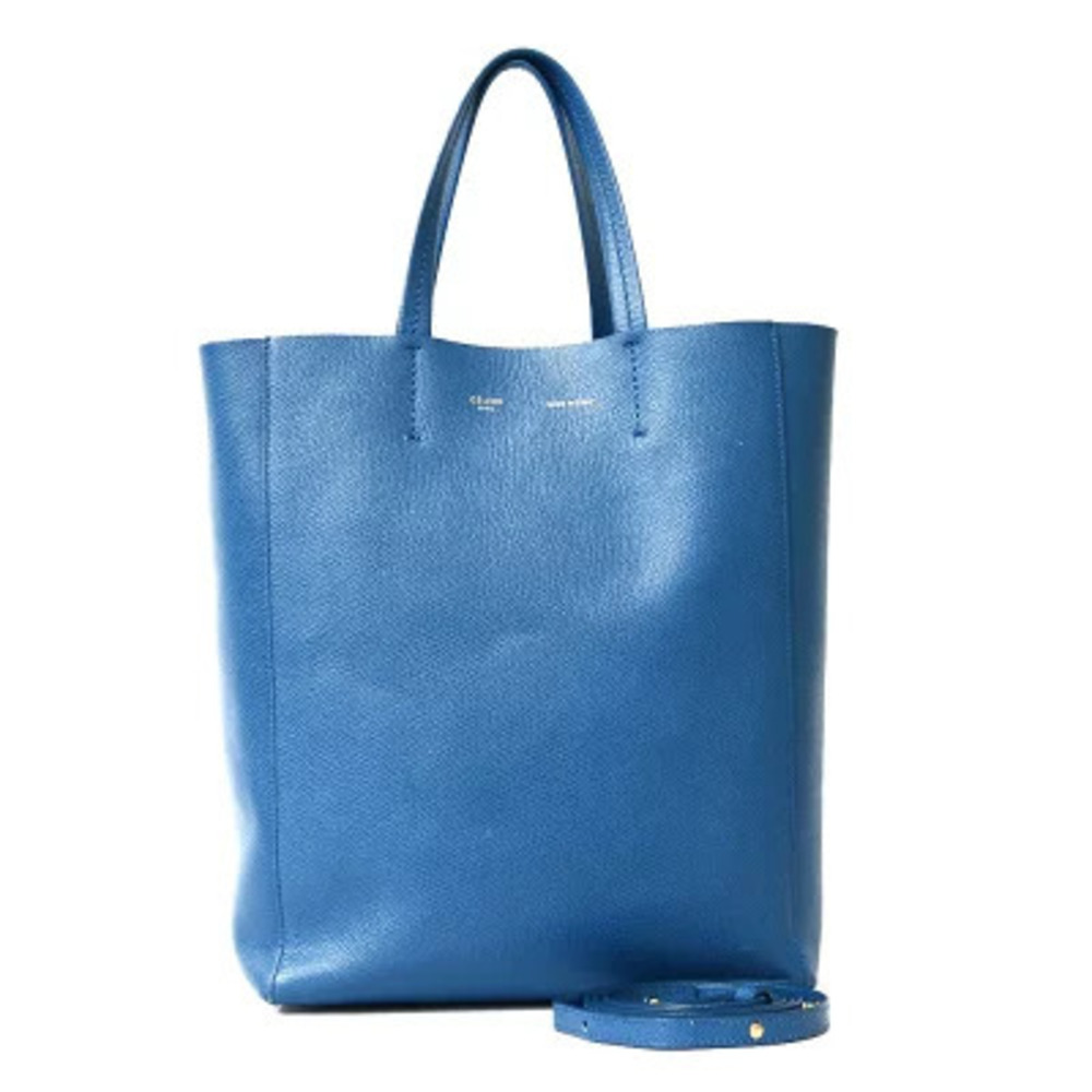 Celine Cabas Vertical Shoulder Bag Blue - Picture 1 of 8